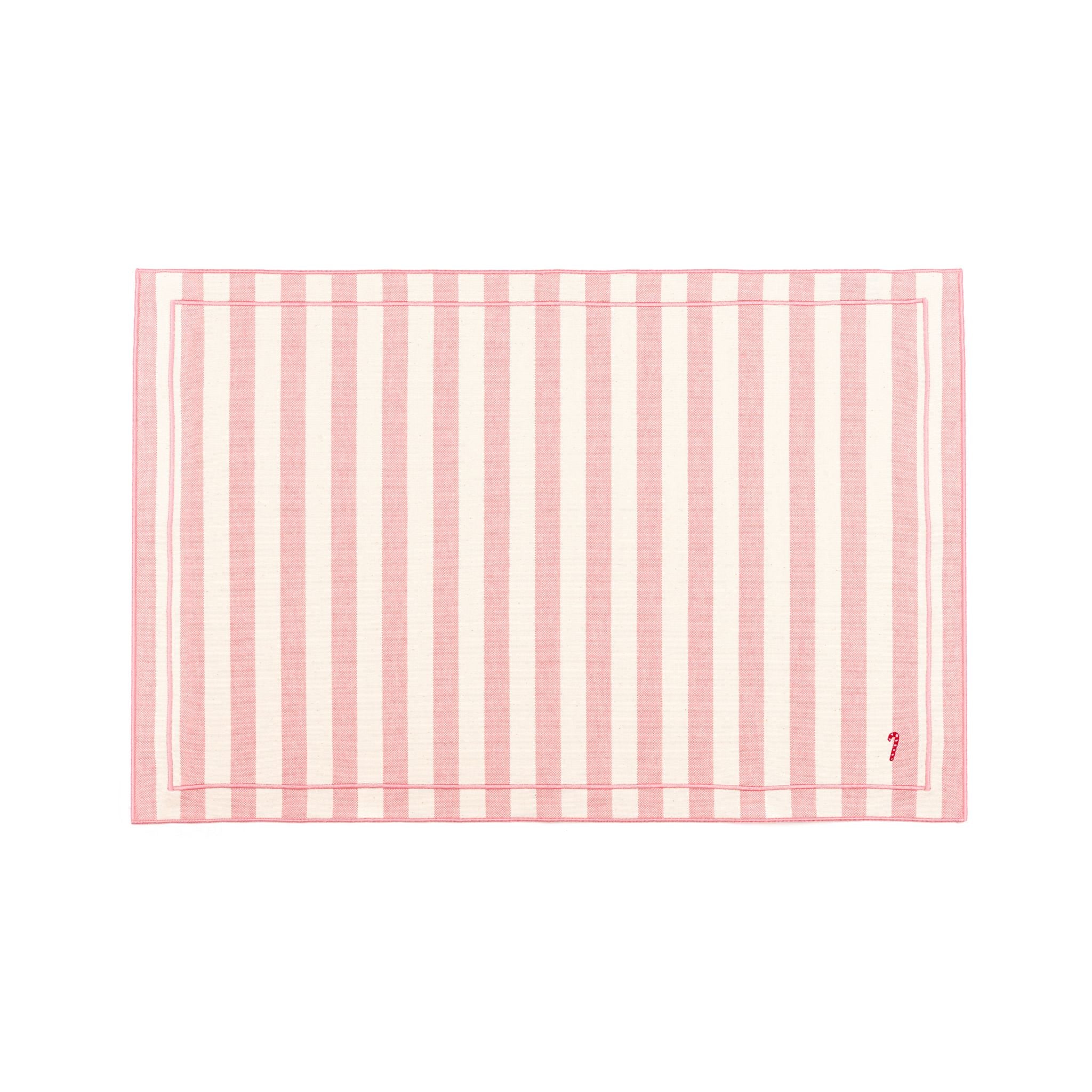 Linge de table Barra, en coton, avec des petits motifs de Noël brodés