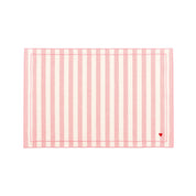 Roupa de mesa Barra, em algodão, com corações bordados