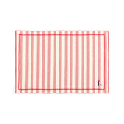 Linge de table Barra, en coton, avec des sportifs rétro brodés