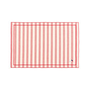 Linge de table Barra, en coton, avec des sportifs rétro brodés