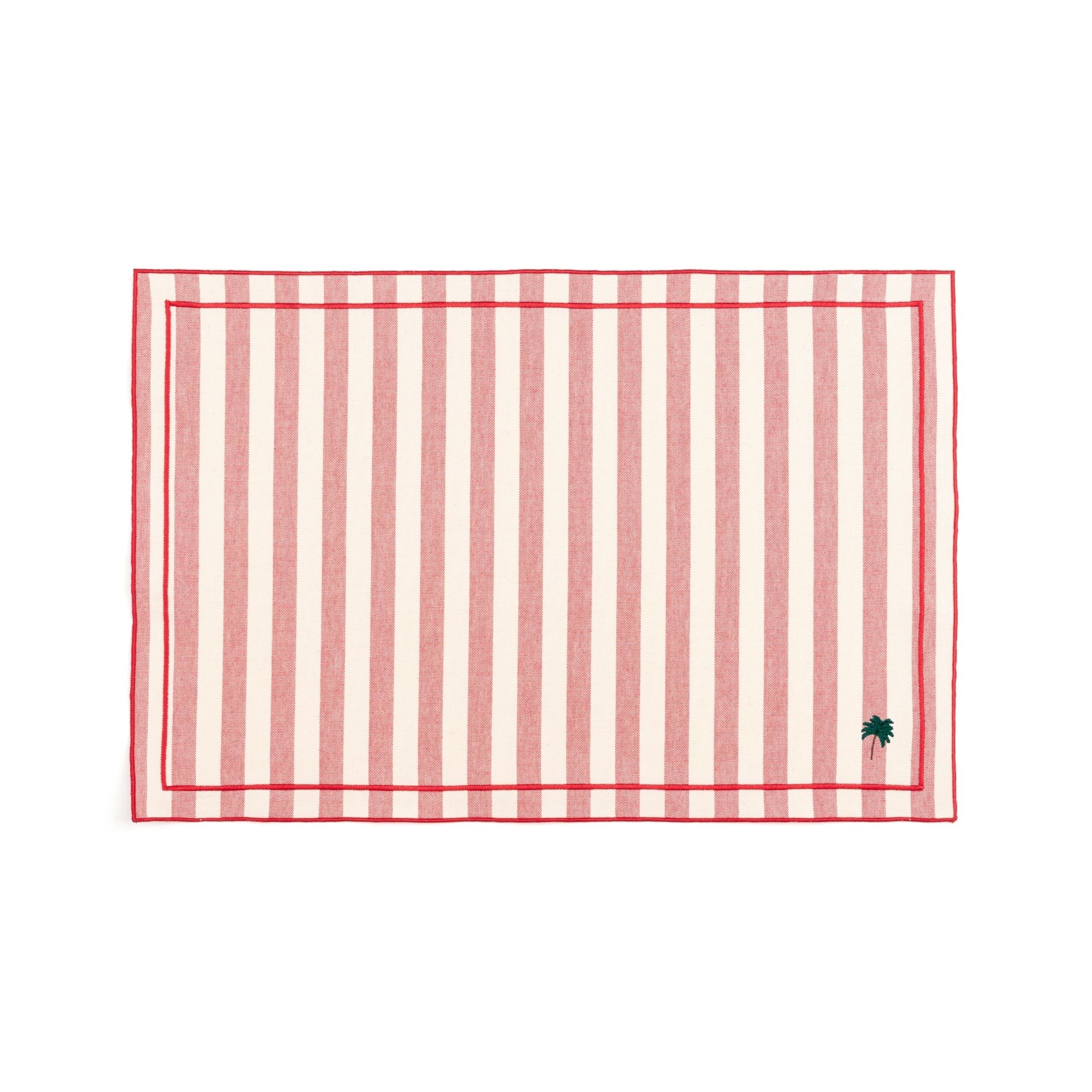 Roupa de mesa Barra, em algodão, com motivos de verão bordados