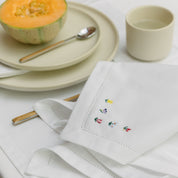Mafra cotton napkins with flower embroidery