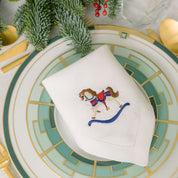 Mafra algodão com bordados de Natal