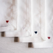 Mafra table linen with heart embroidery