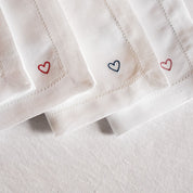 Mafra table linen with heart embroidery