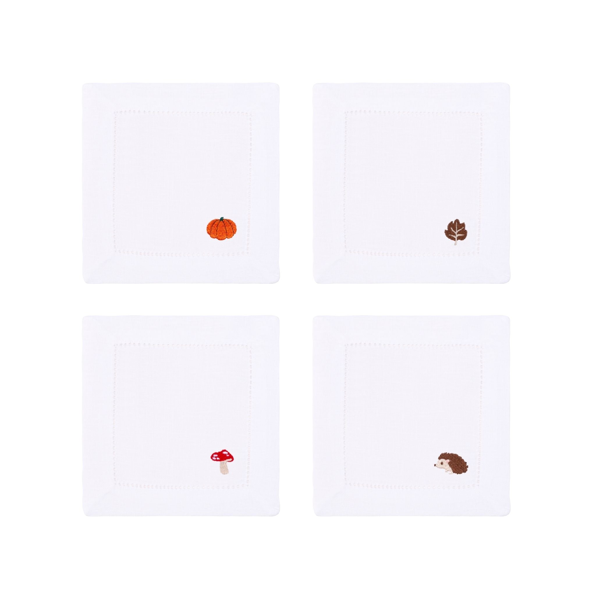 Mafra linen napkins with autumn embroidery - Torres Novas