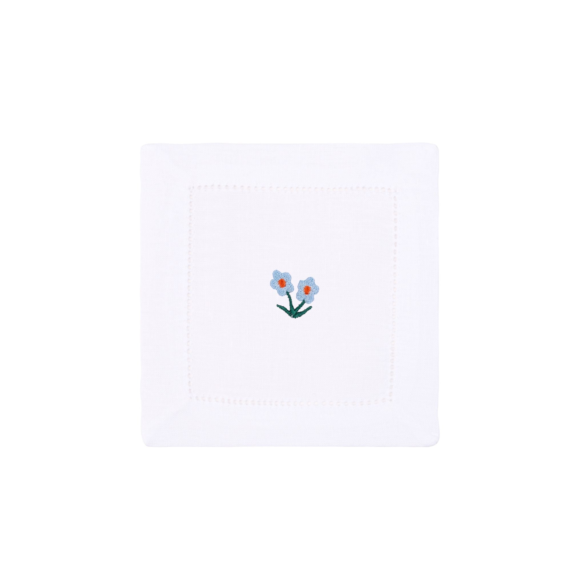 Mafra cotton napkins with flower embroidery