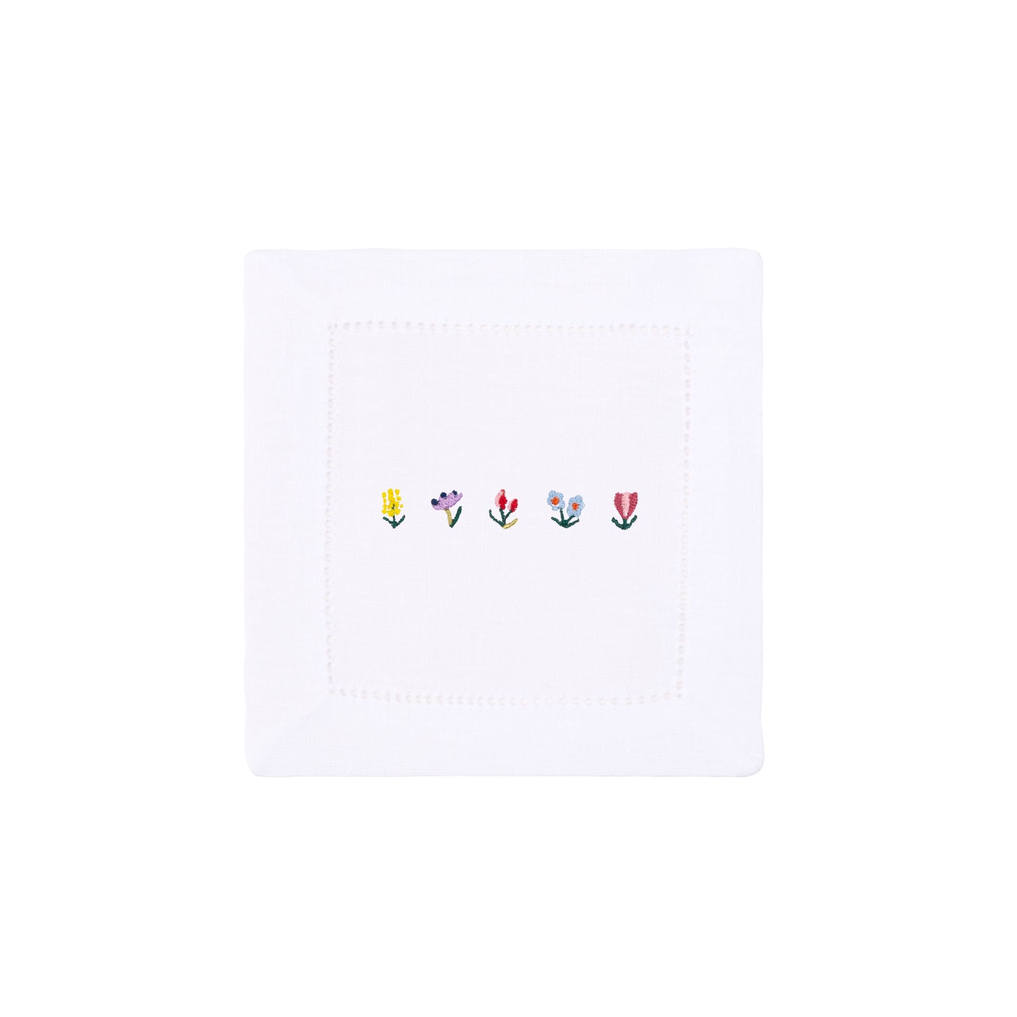 Mafra cotton napkins with flower embroidery