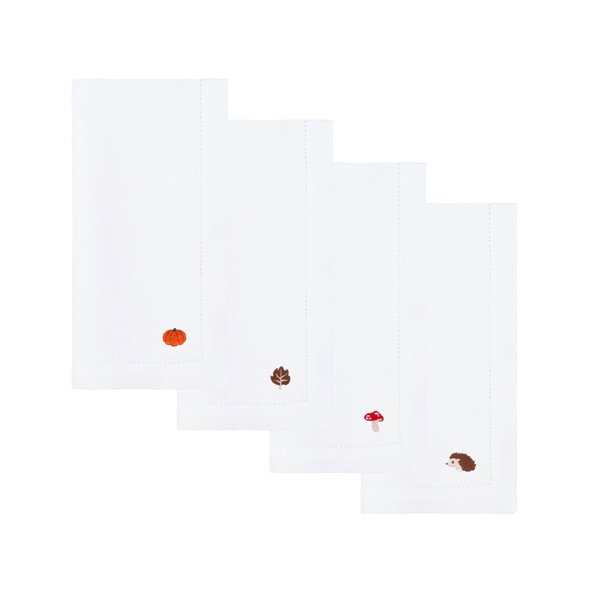 Mafra linen napkins with autumn embroidery - Torres Novas