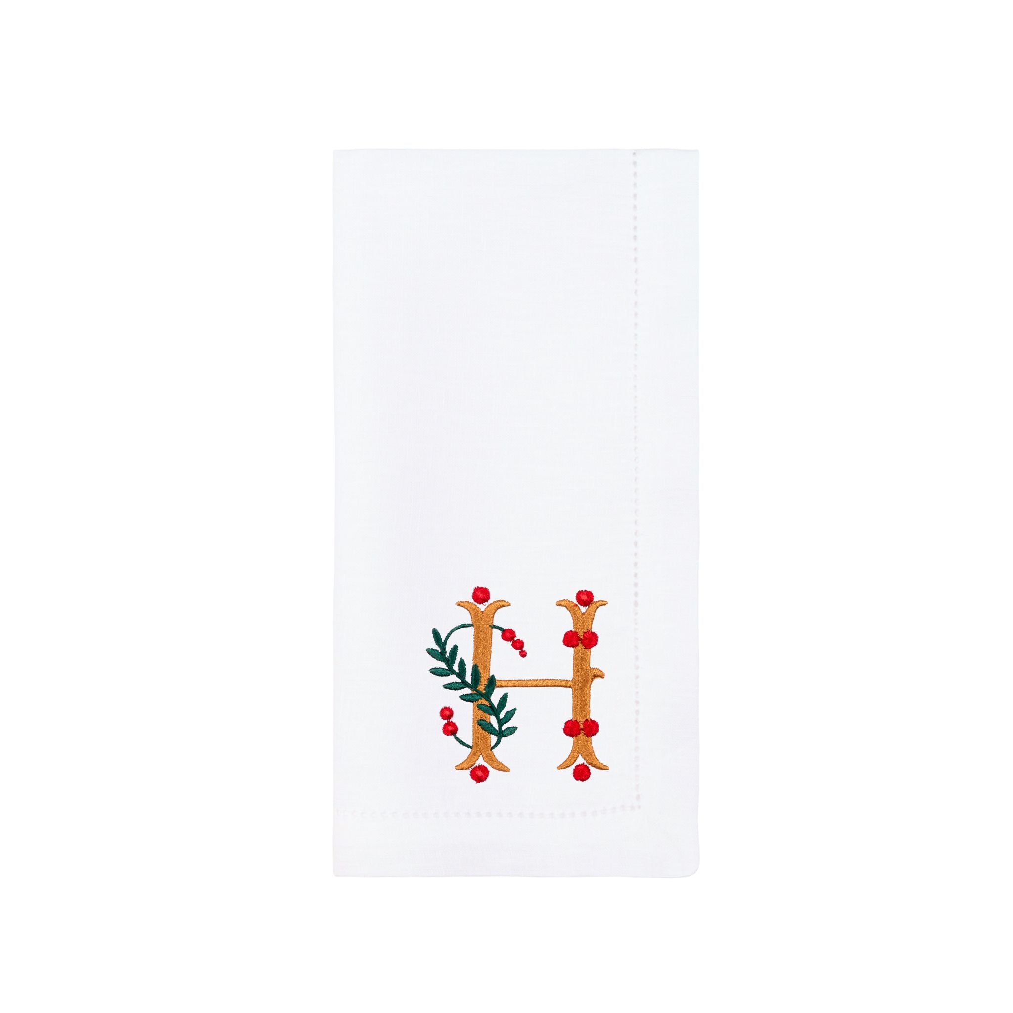 Serviettes de table Mafra coton avec lettre brodée