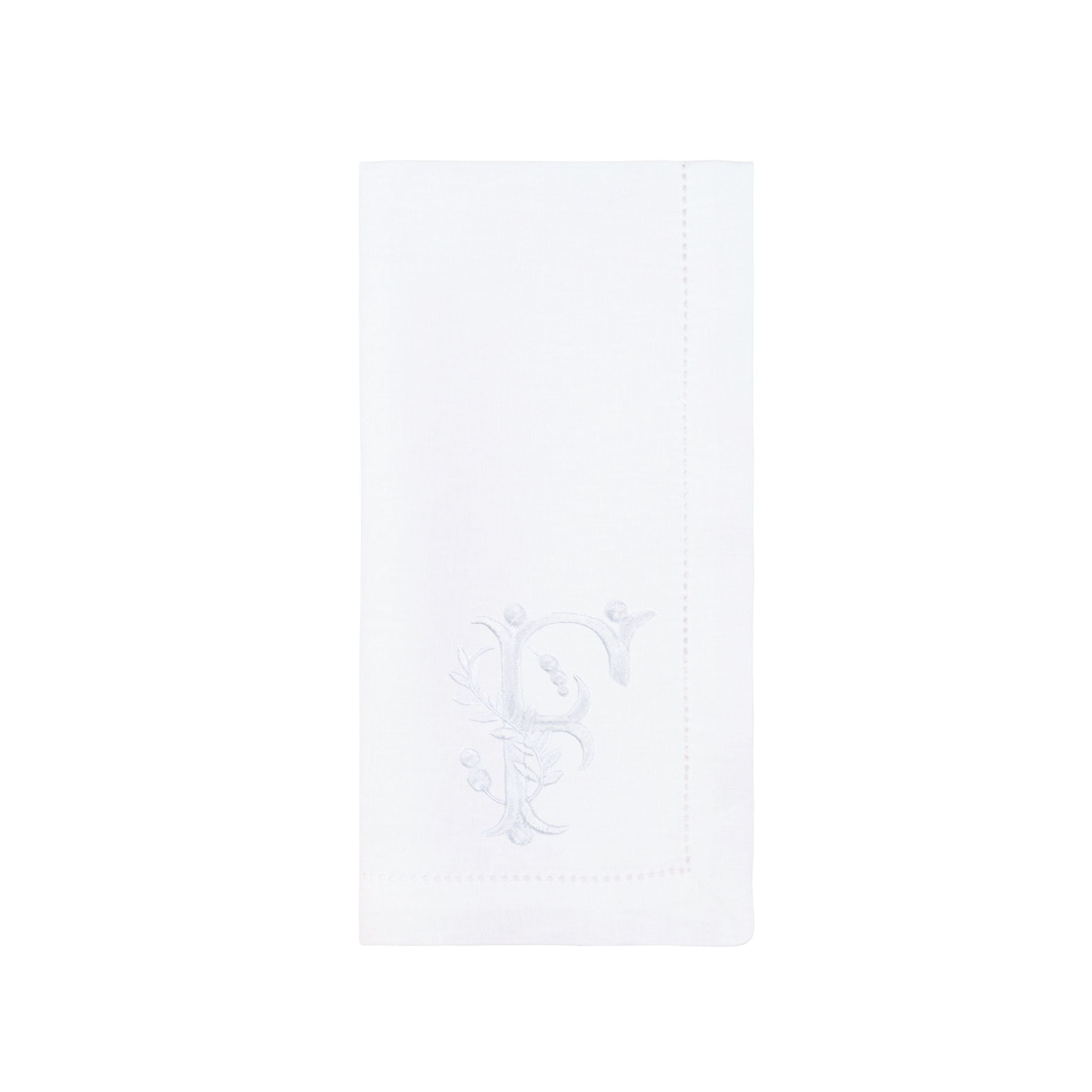 Serviettes de table Mafra coton avec lettre brodée