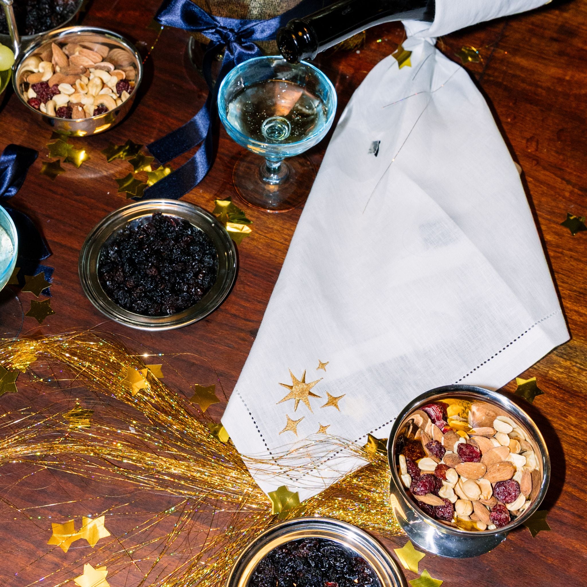 Mafra algodão com bordados de Natal