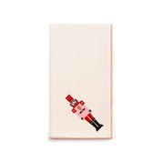 Serviettes Nazaré écrues brodées de casse-noisettes