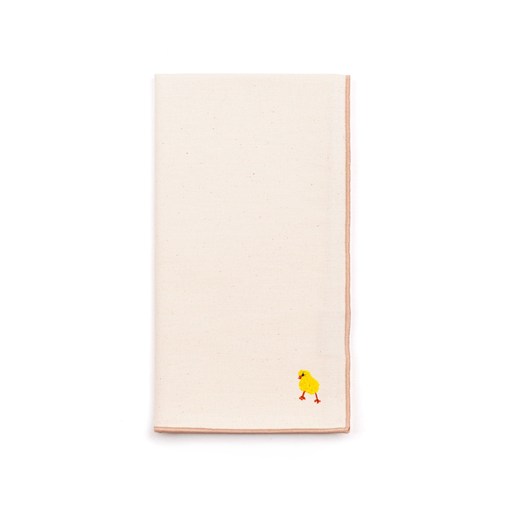 Serviettes Nazaré écru avec broderie de Pâques