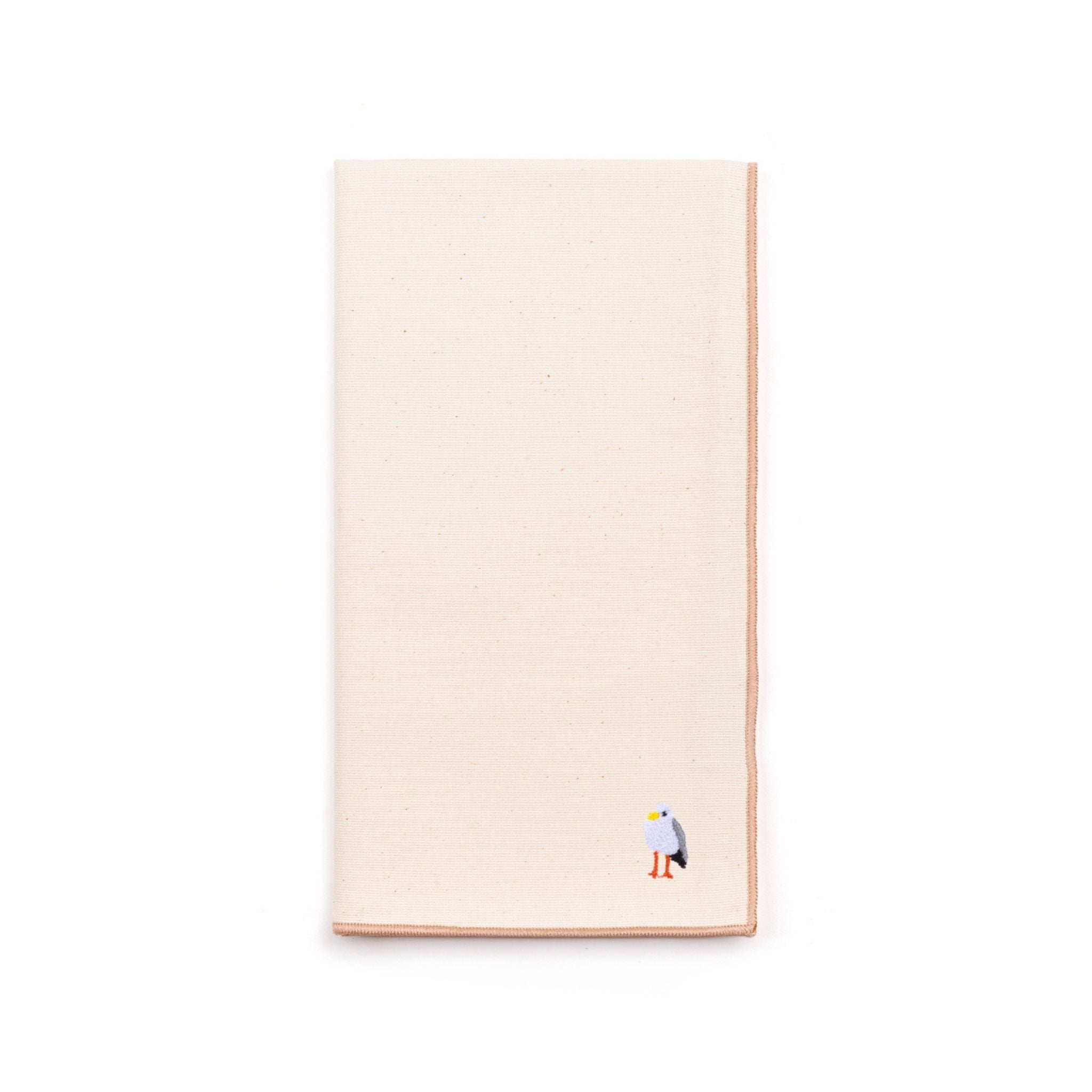 Serviettes de table Nazaré écrues avec broderie d'été