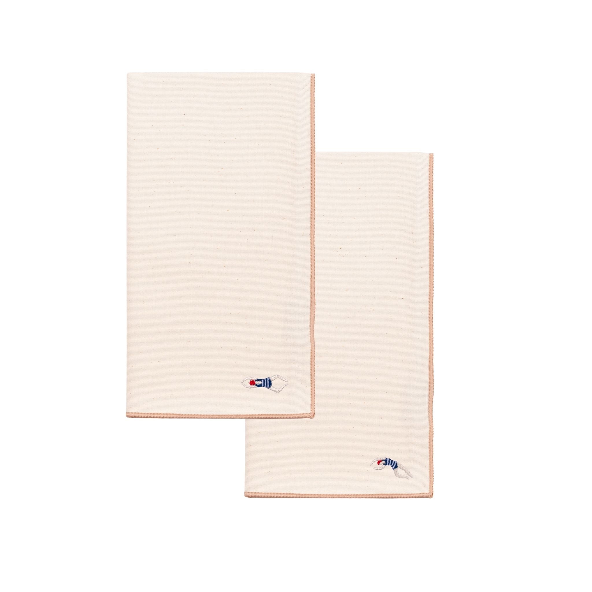 Guardanapos Nazaré cru com bordados retro