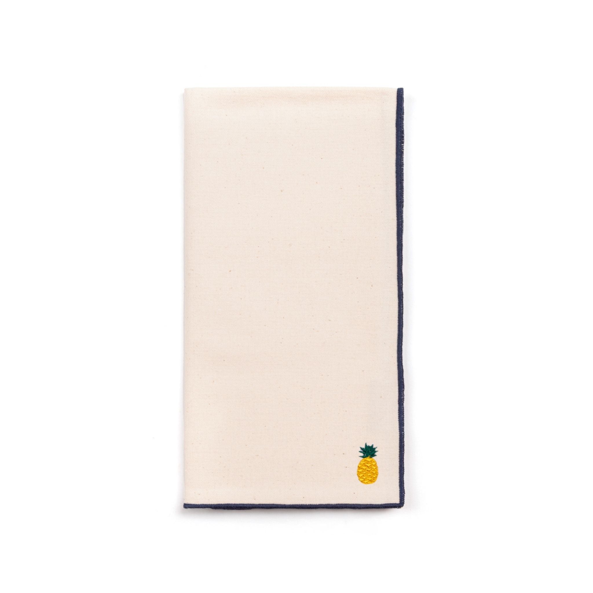 Guardanapos Nazaré em cru com bordado de frutas