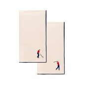 Guardanapos Nazaré cru com bordados retro