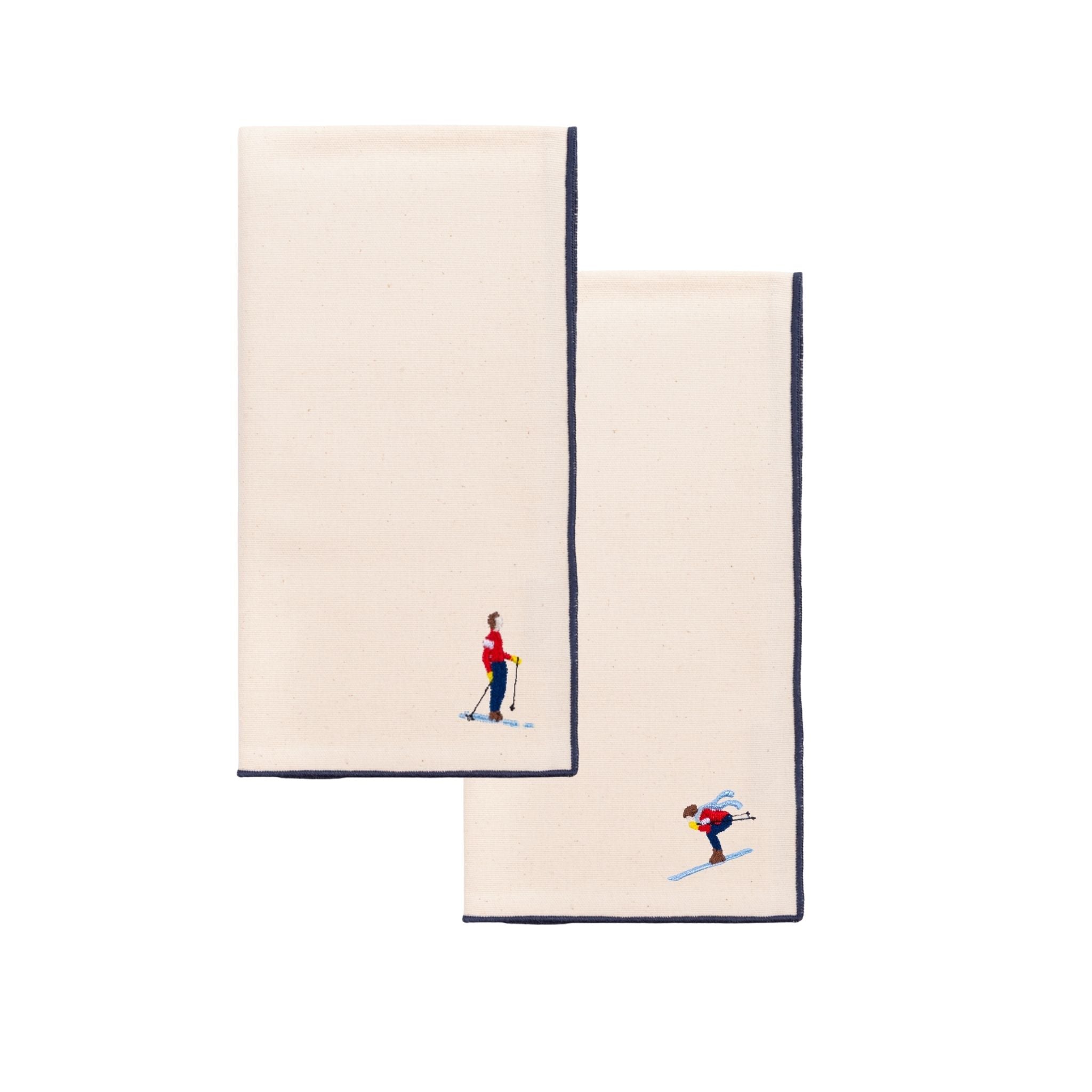 Guardanapos Nazaré cru com bordados retro