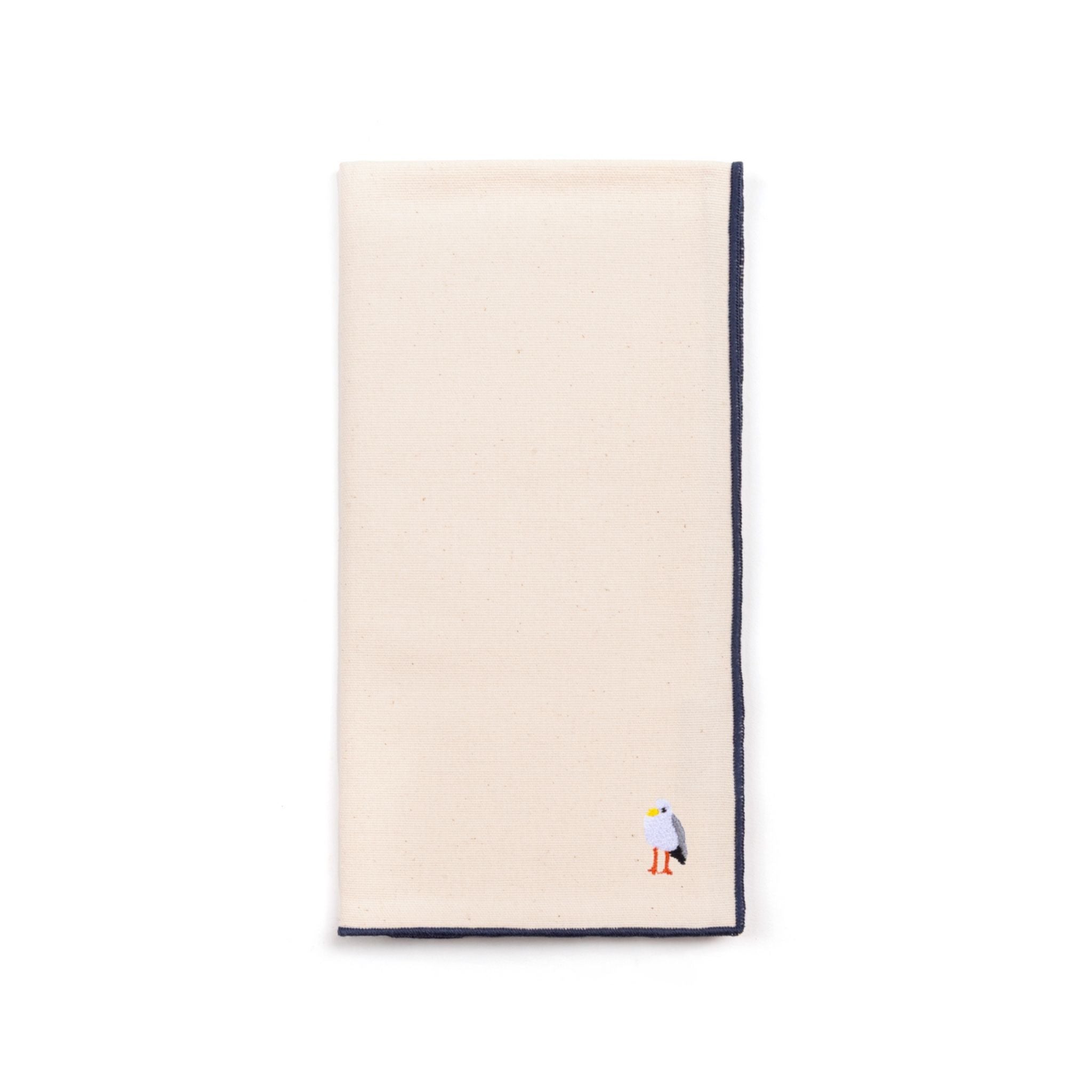 Serviettes de table Nazaré écrues avec broderie d'été