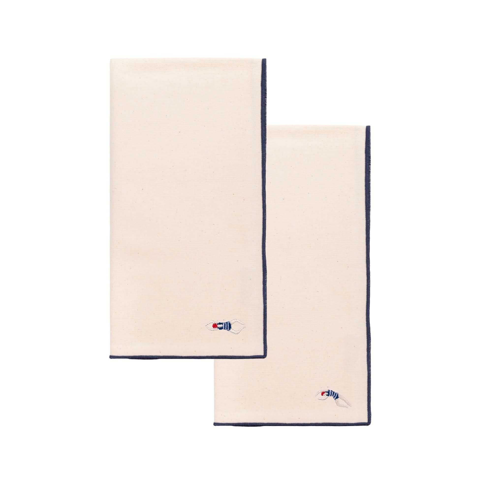 Guardanapos Nazaré cru com bordados retro