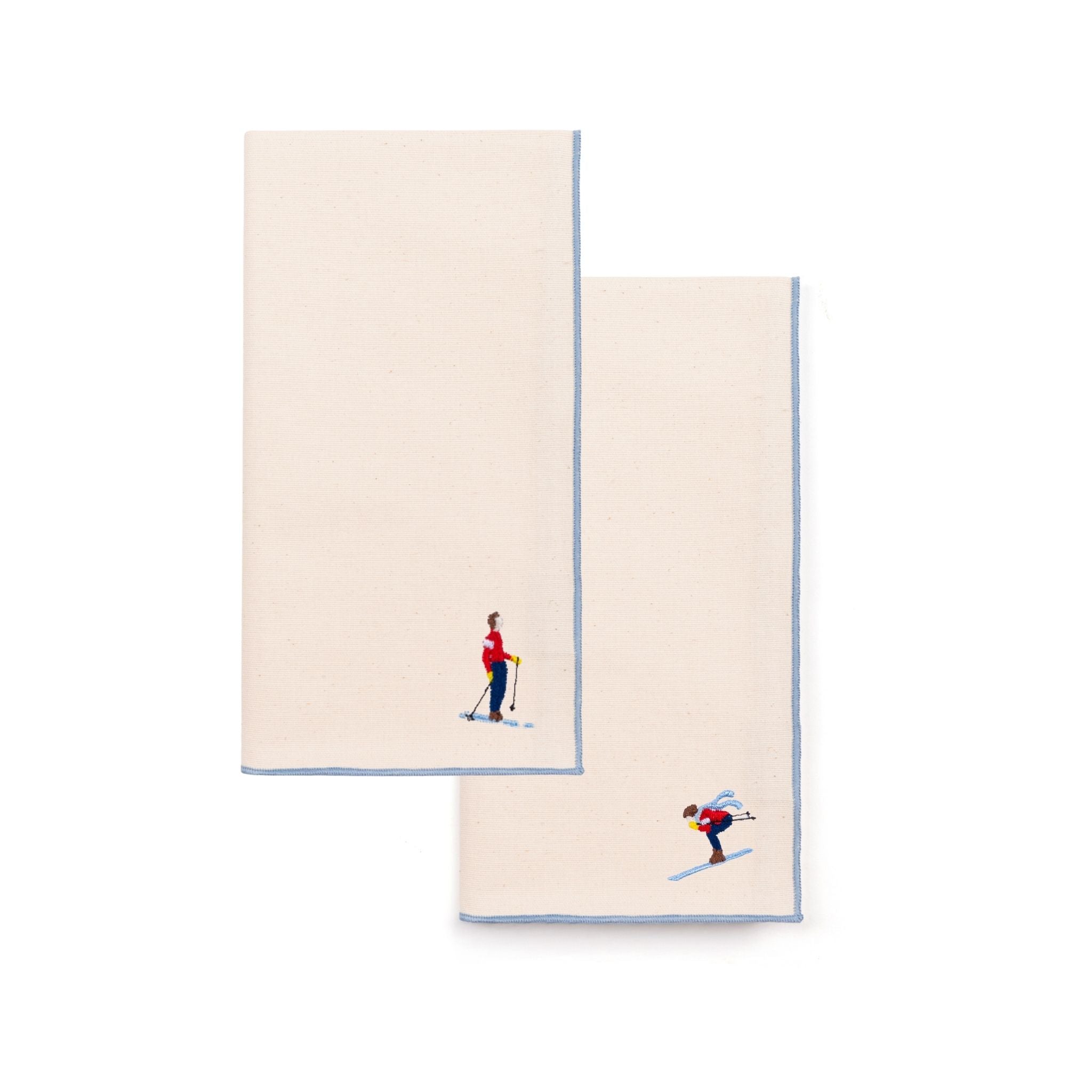 Guardanapos Nazaré cru com bordados retro