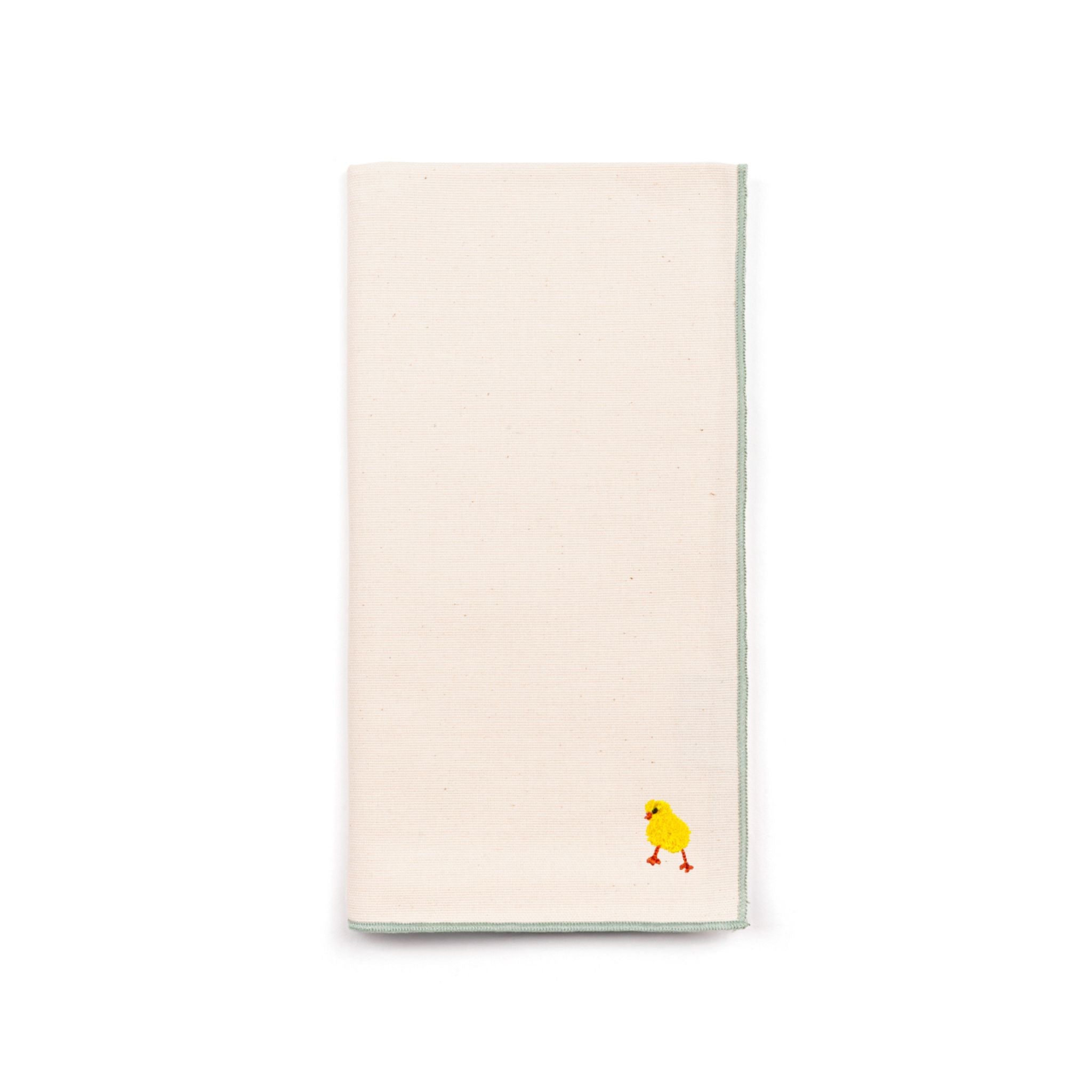 Guardanapos Nazaré em cru com bordados de Páscoa