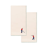 Guardanapos Nazaré cru com bordados retro