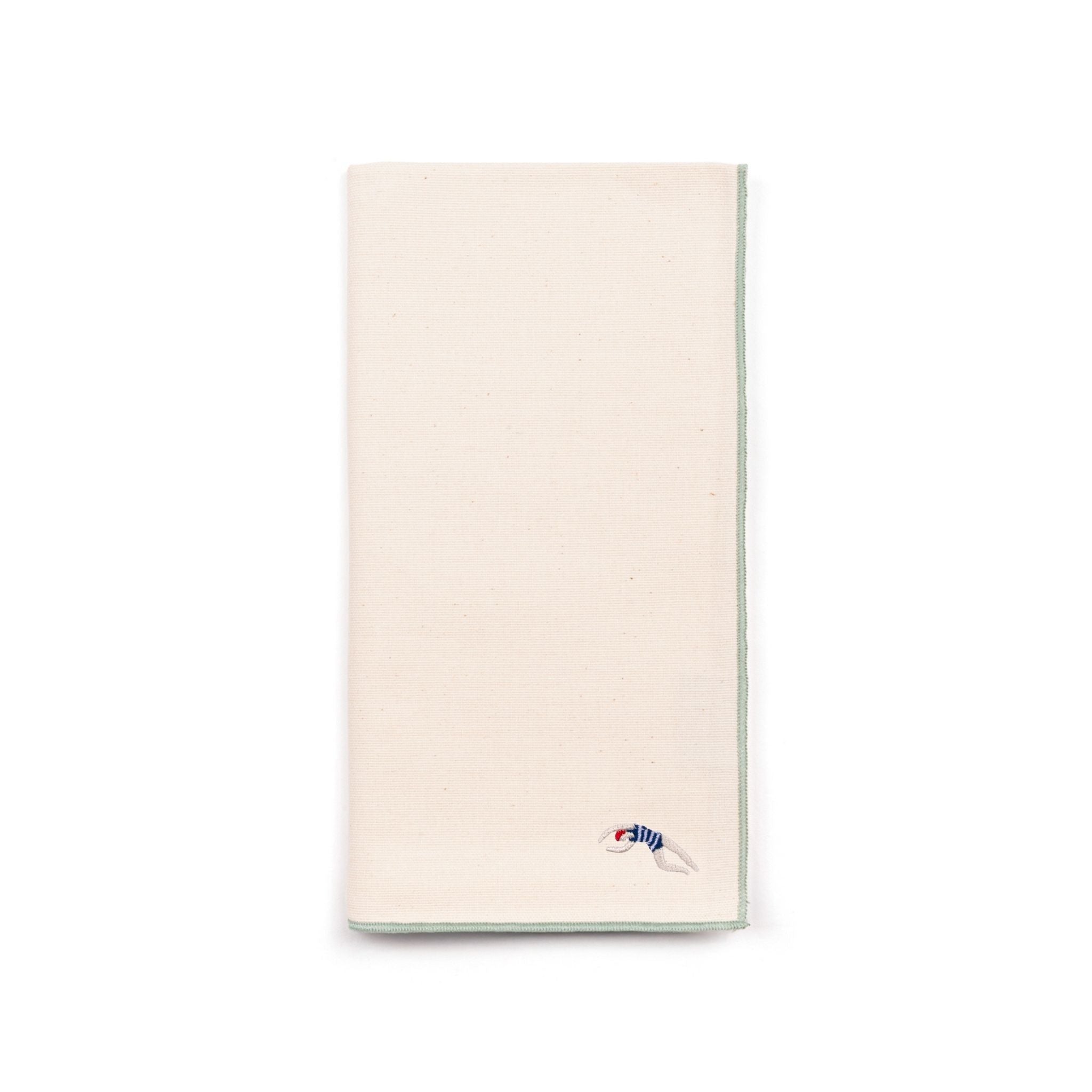 Serviettes Nazaré écru avec broderie rétro