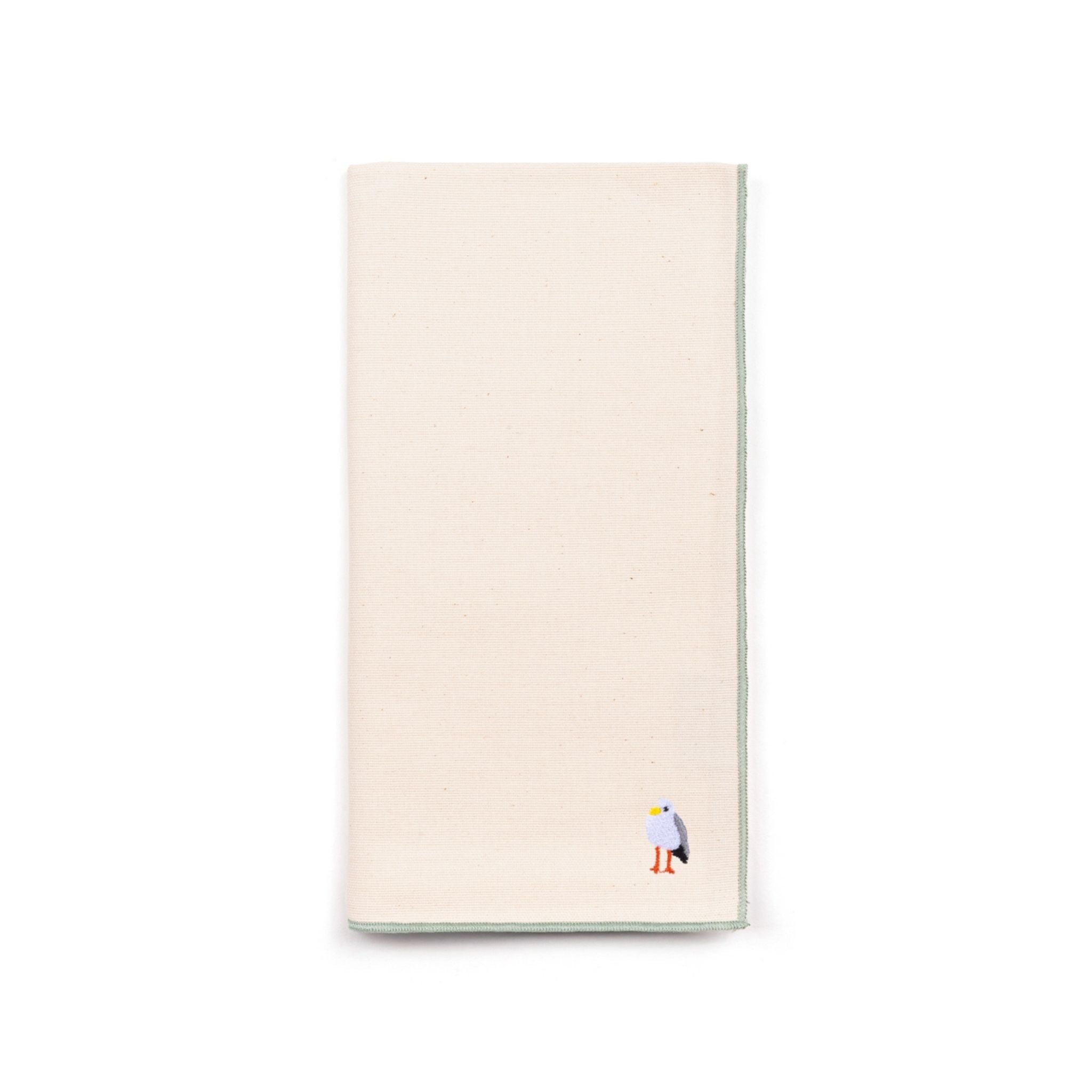 Serviettes de table Nazaré écrues avec broderie d'été