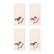 Ecru Nazaré napkins with horse embroidery - Torres Novas