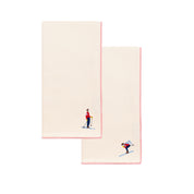 Guardanapos Nazaré cru com bordados retro