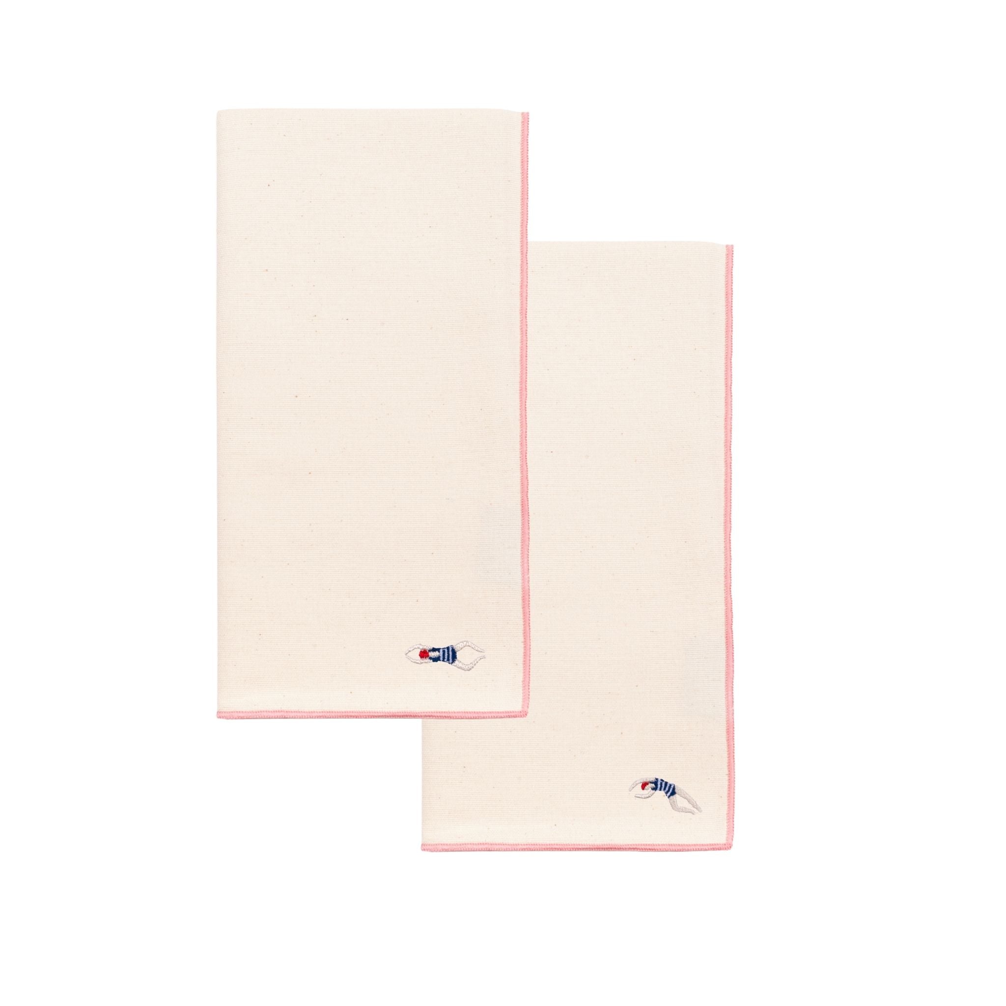 Guardanapos Nazaré cru com bordados retro