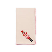 Serviettes Nazaré écrues brodées de casse-noisettes