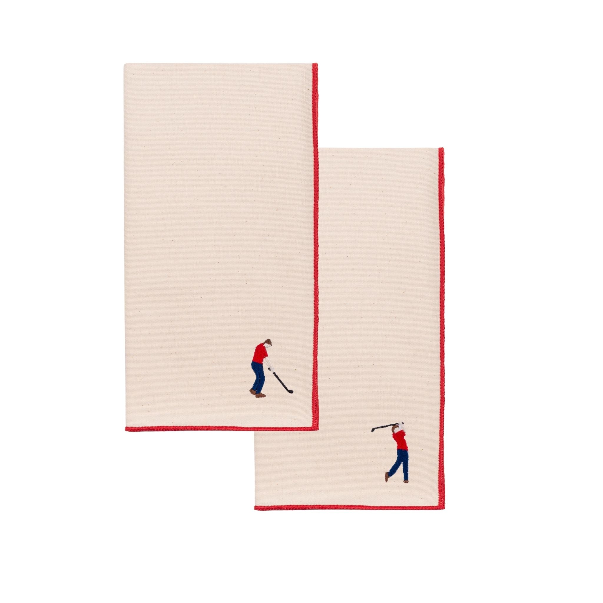 Guardanapos Nazaré cru com bordados retro