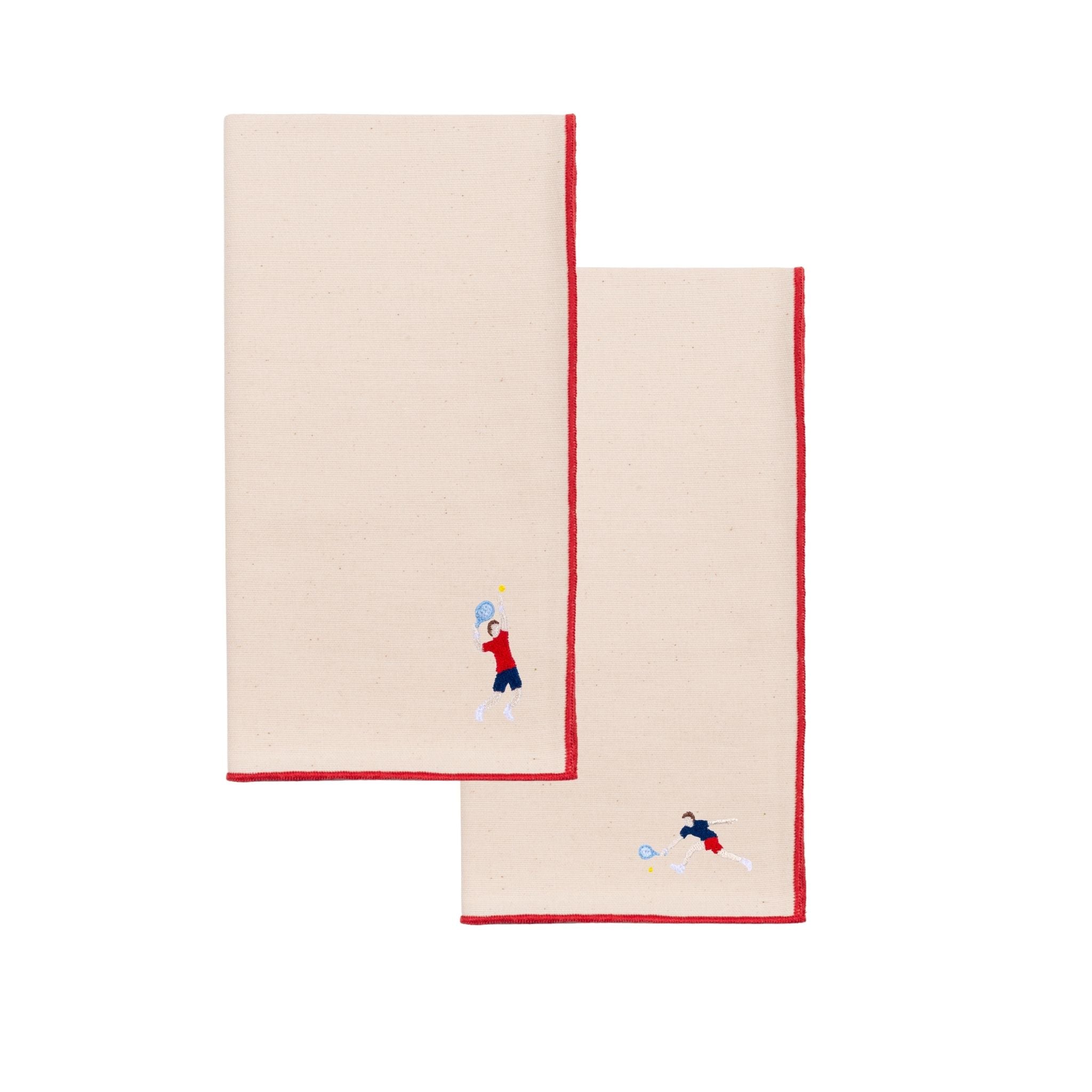 Guardanapos Nazaré cru com bordados retro