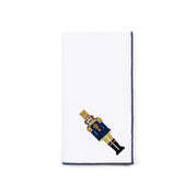 Servilletas blancas de Nazaré con bordado de cascanueces