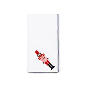 Servilletas blancas de Nazaré con bordado de cascanueces