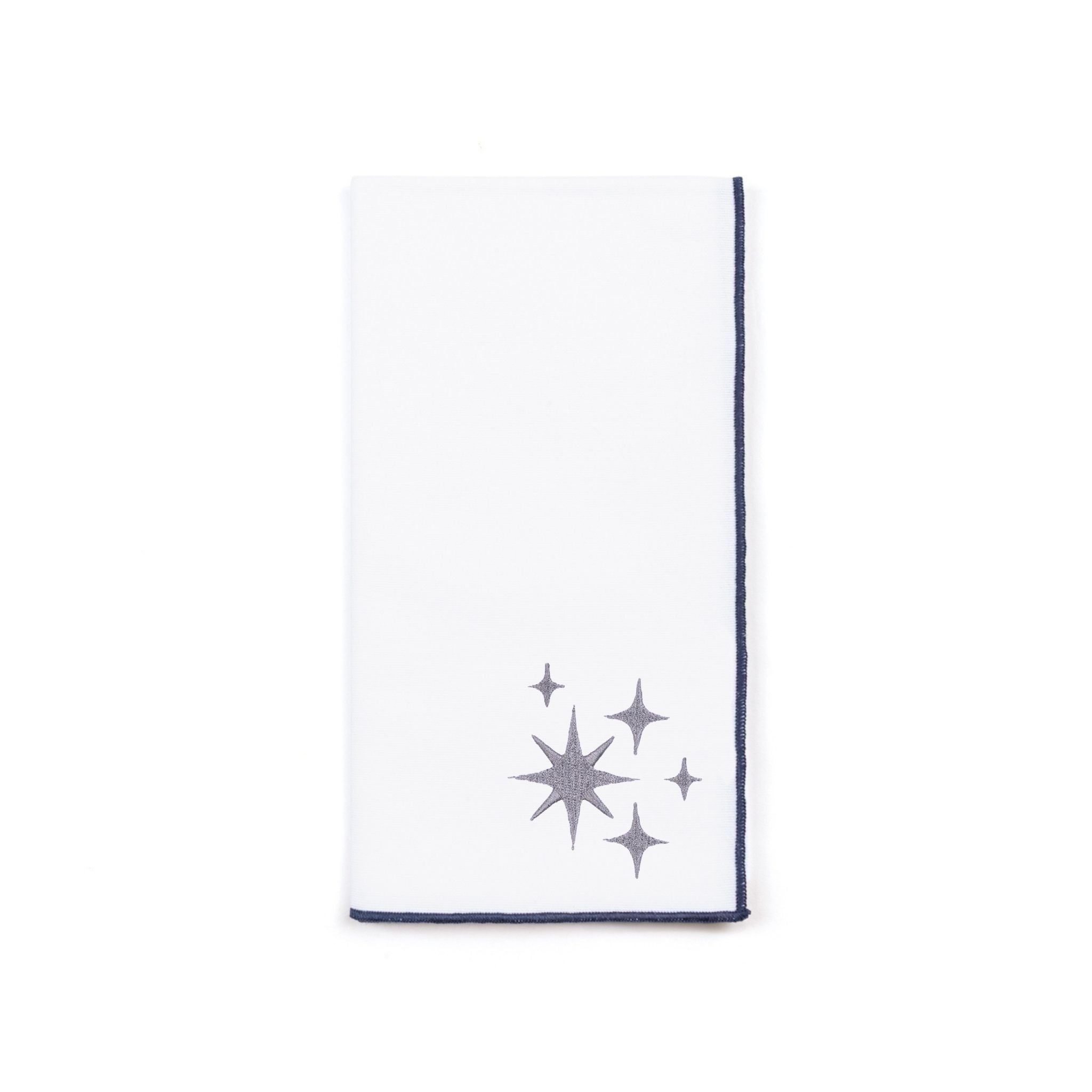 White Nazaré napkins with stars embroidery