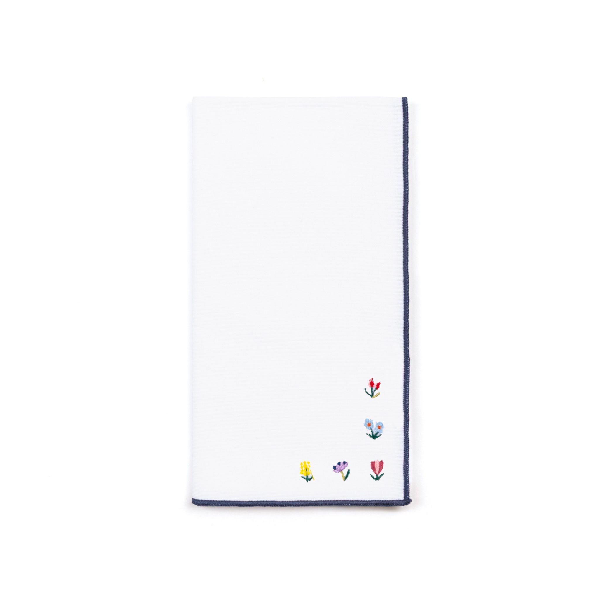 Serviettes de table Nazaré avec broderie de fleurs