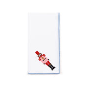 Servilletas blancas de Nazaré con bordado de cascanueces