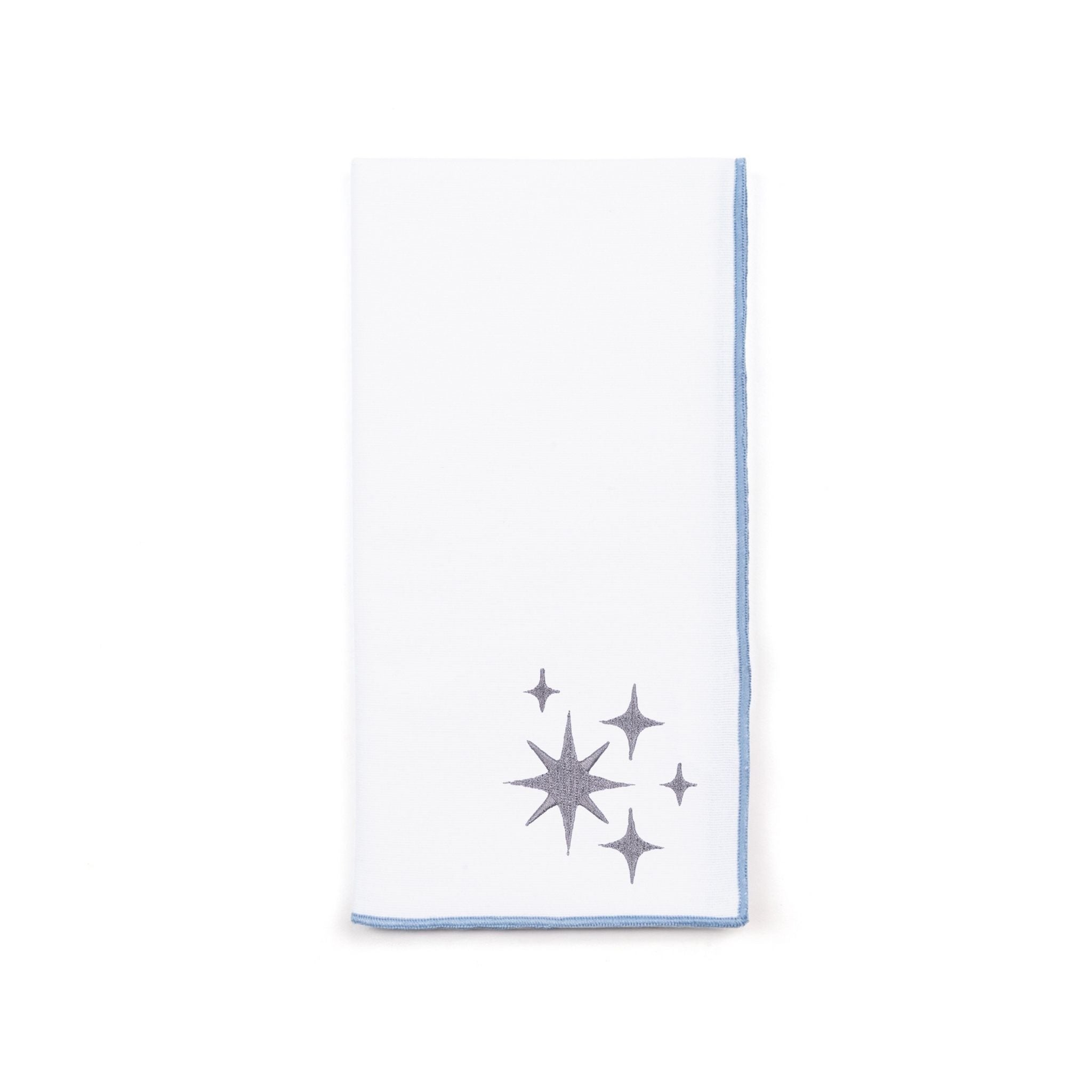 White Nazaré napkins with stars embroidery