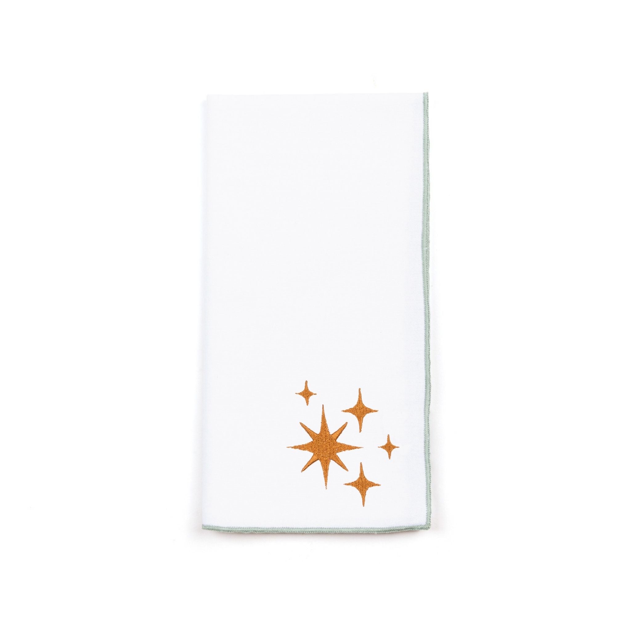 White Nazaré napkins with stars embroidery