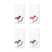 White Nazaré napkins with horse embroidery - Torres Novas