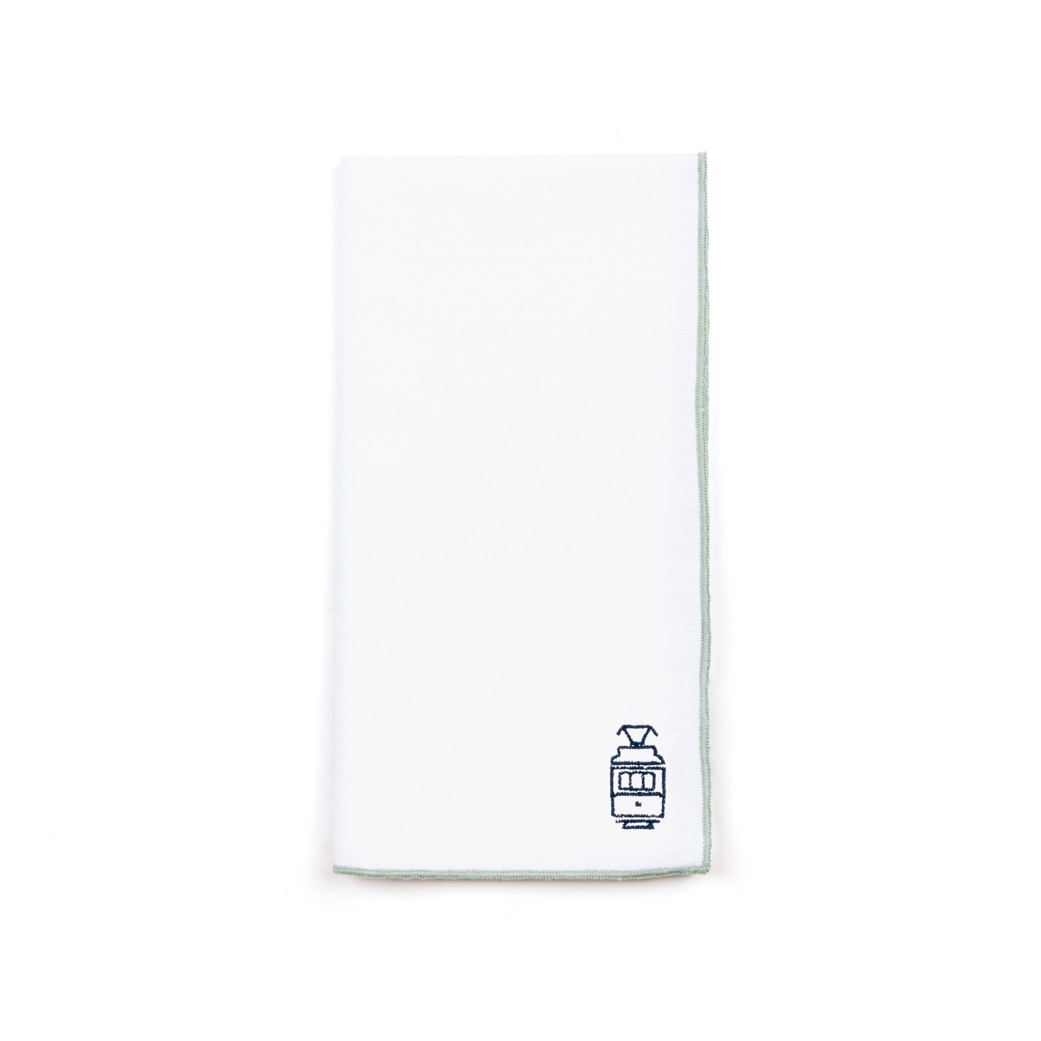 Serviettes Nazaré blanches avec broderie Portugal