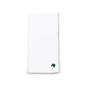 Serviettes de table Nazaré en blanc avec broderie d'été