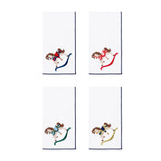 White Nazaré napkins with horse embroidery - Torres Novas