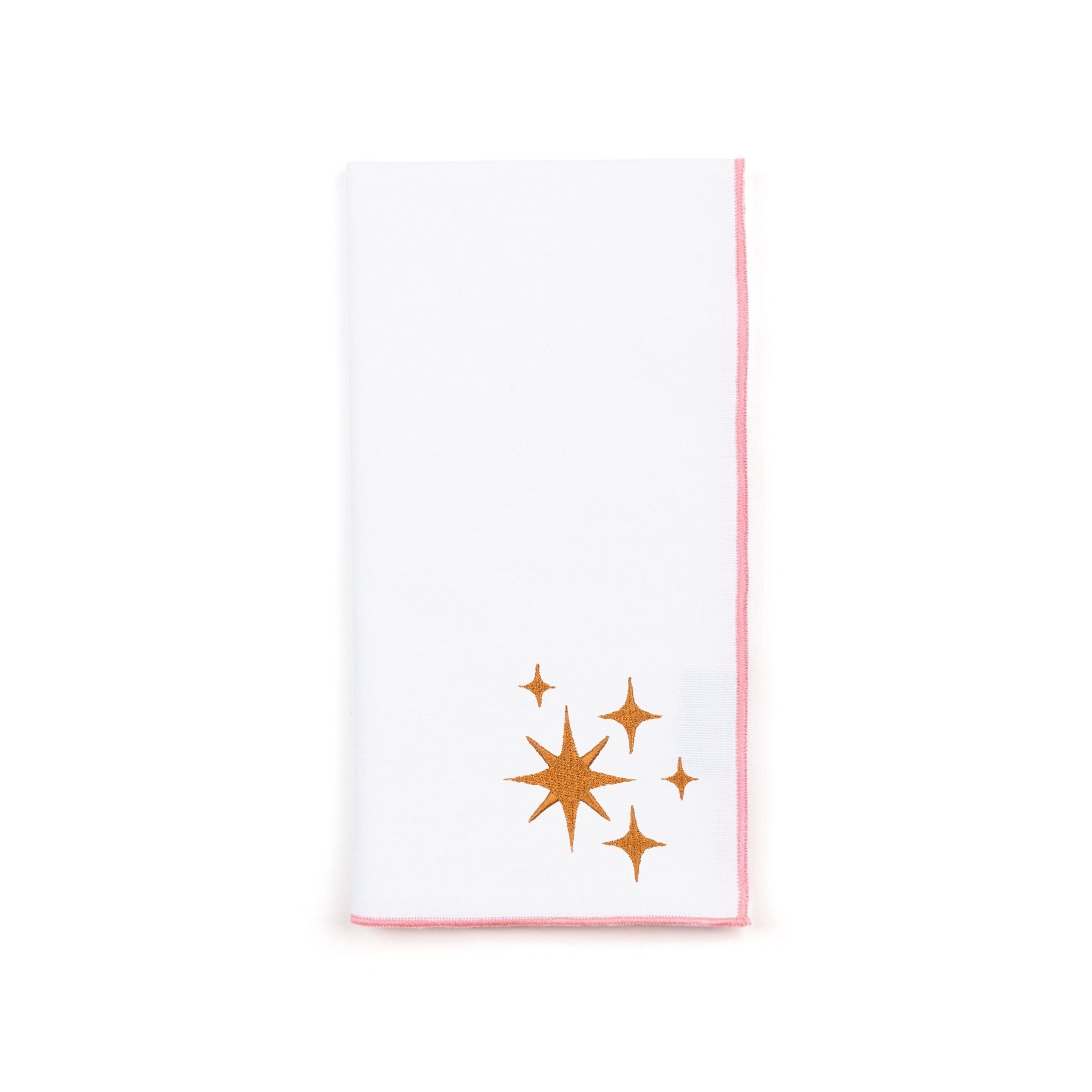 White Nazaré napkins with stars embroidery