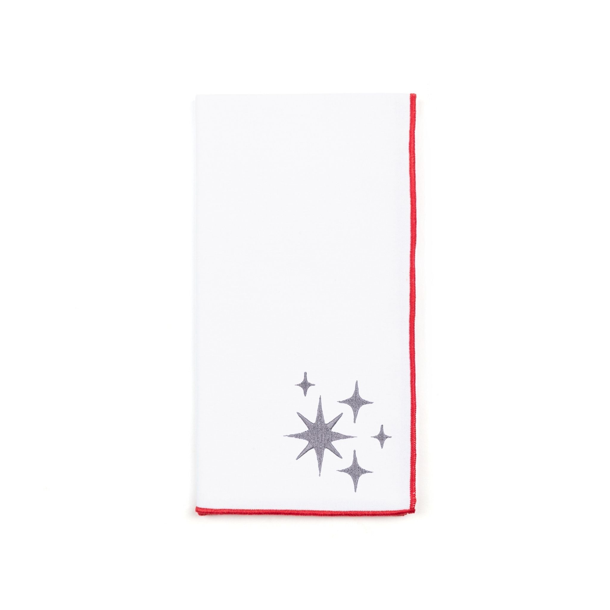 White Nazaré napkins with stars embroidery