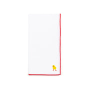 Servilletas blancas de Nazaré con bordado de Pascua